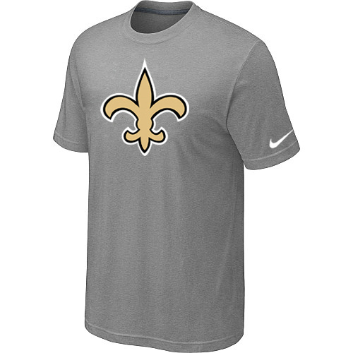 Nike New Orleans Saints Sideline Legend Authentic Logo Dri-FIT NFL T-Shirt - Light Grey